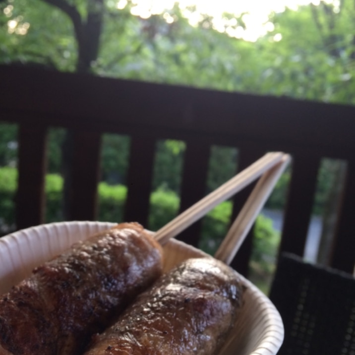 こどもが喜ぶ 子供も食べやすい肉巻きおにぎり レシピ 作り方 By はるぞら 楽天レシピ